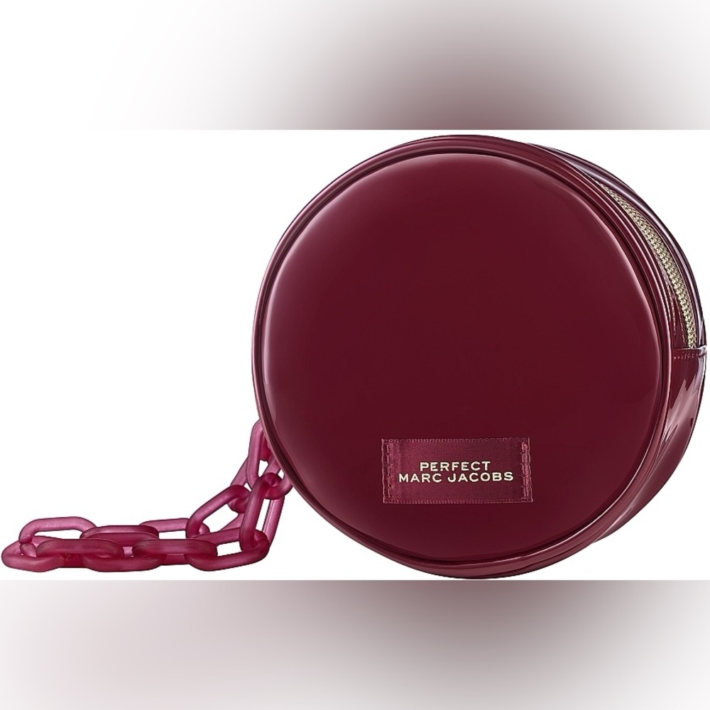 Marc Jacobs Red Mini Bag with Glossy Finish and Gold Hardware